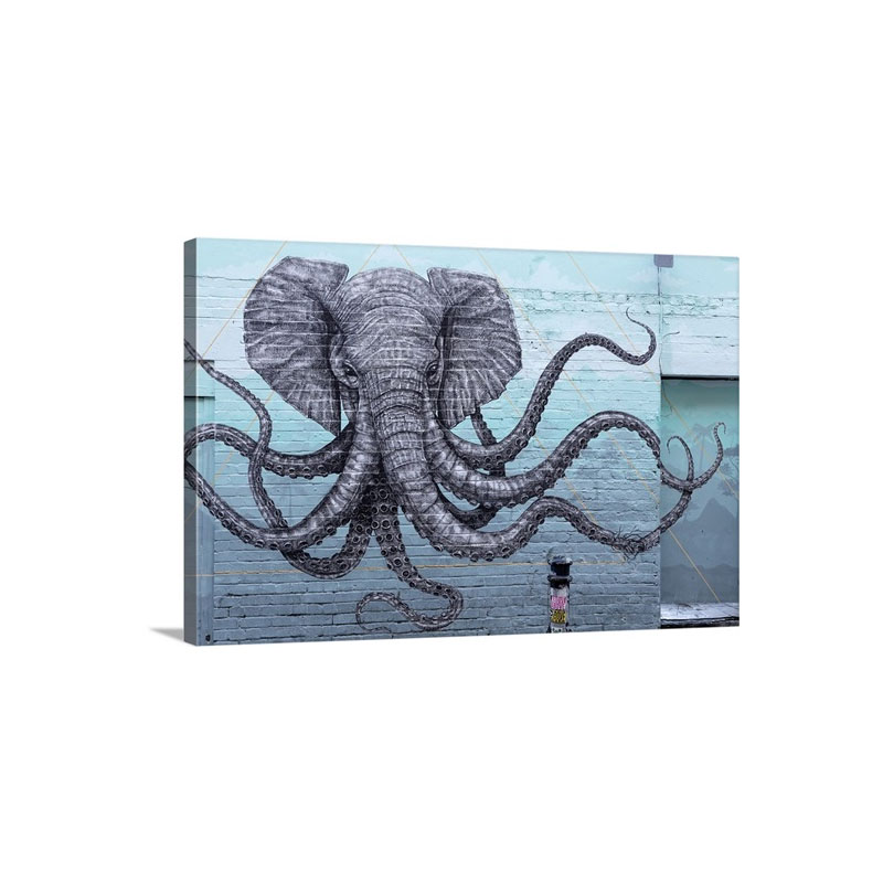 England Great Britain London London Borough Of Hackney Shoreditch Graffiti Wall Art - Canvas - Gallery Wrap