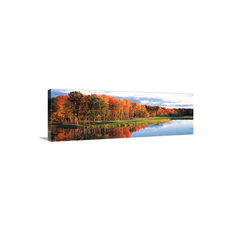 Fall Golf Course New England Wall Art - Canvas - Gallery Wrap
