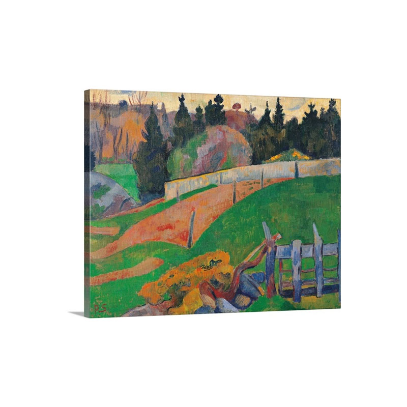 Fence By Paul Serusier 1890 Musee D'Orsay Paris France Wall Art - Canvas - Gallery Wrap