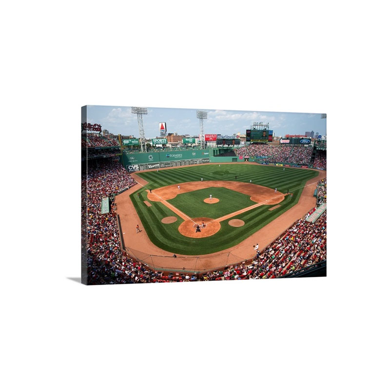 Fenway Park During A Game In Boston Massachusetts 2015 Wall Art - Canvas - Gallery Wrap