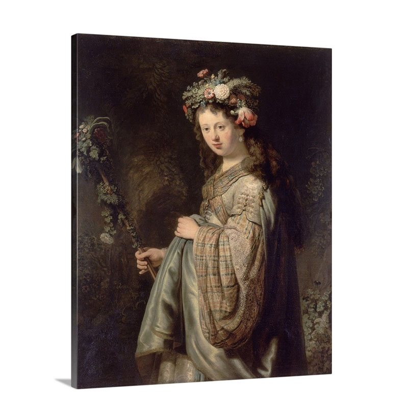 Flora By Rembrandt Van Rijn Wall Art - Canvas - Gallery Wrap