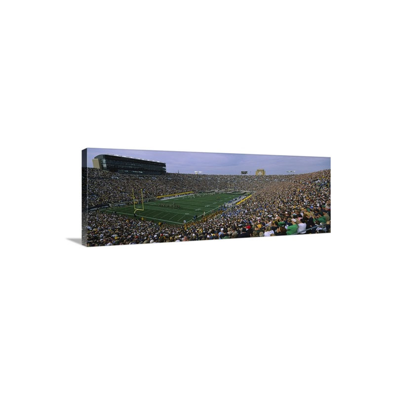 Football Stadium Full Of Spectators Notre Dame Stadium South Bend Indiana Wall Art - Canvas - Gallery Wrap