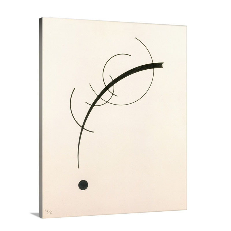 Free Curve To The Point Accompanying Sound Of Geometric Curves Wall Art - Canvas - Gallery Wrap