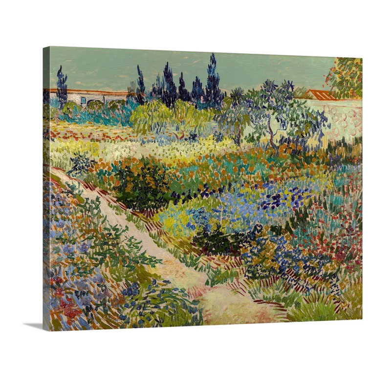 Garden At Arles 1888 Wall Art - Canvas - Gallery Wrap