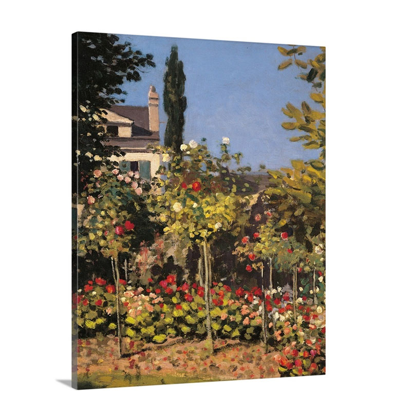 Garden at Sainte Adresse, by Claude Monet, 1866. Musee d'Orsay, Paris, France Wall Art
