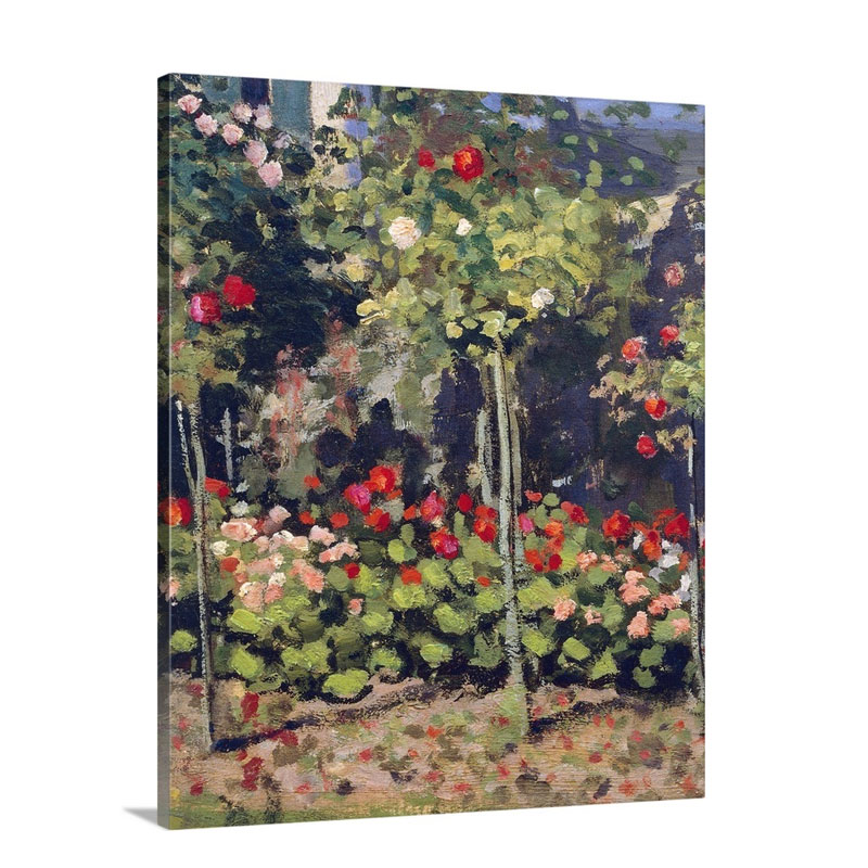 Garden In Bloom 1866 Wall Art - Canvas - Gallery Wrap