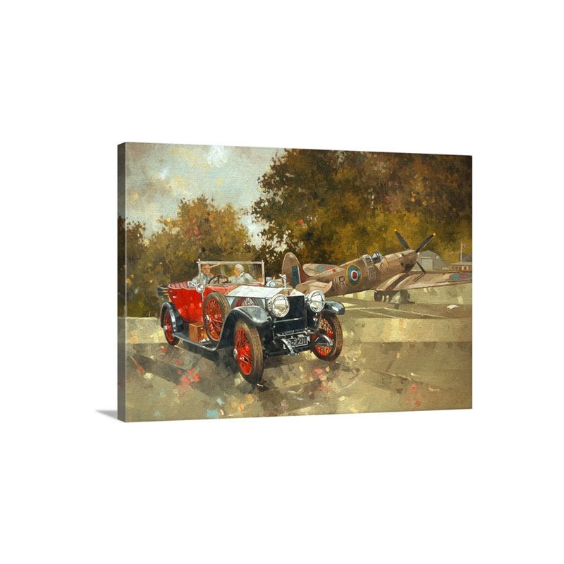 Ghost And Spitfire Wall Art - Canvas - Gallery Wrap