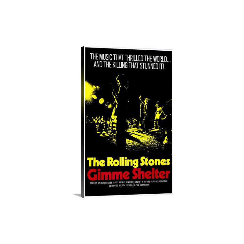 Gimme Shelter Rolling Stones 1971 Wall Art - Canvas - Gallery Wrap