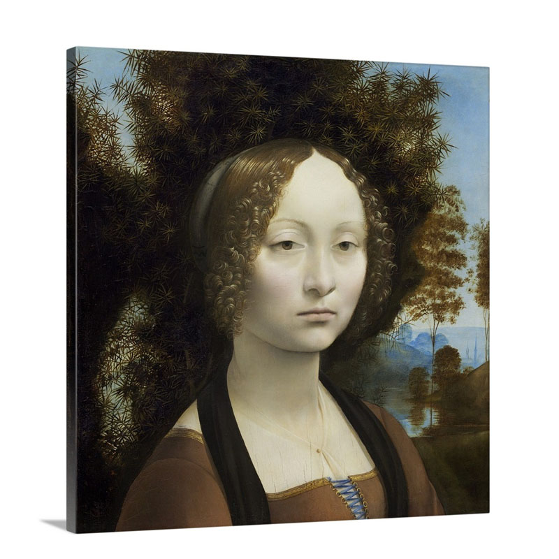 Ginevra De' Benci C 1474 78 Wall Art - Canvas - Gallery Wrap