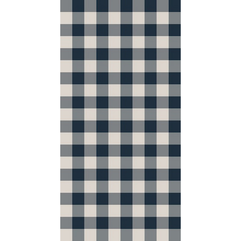 Gingham Plaid In Blue And Cream