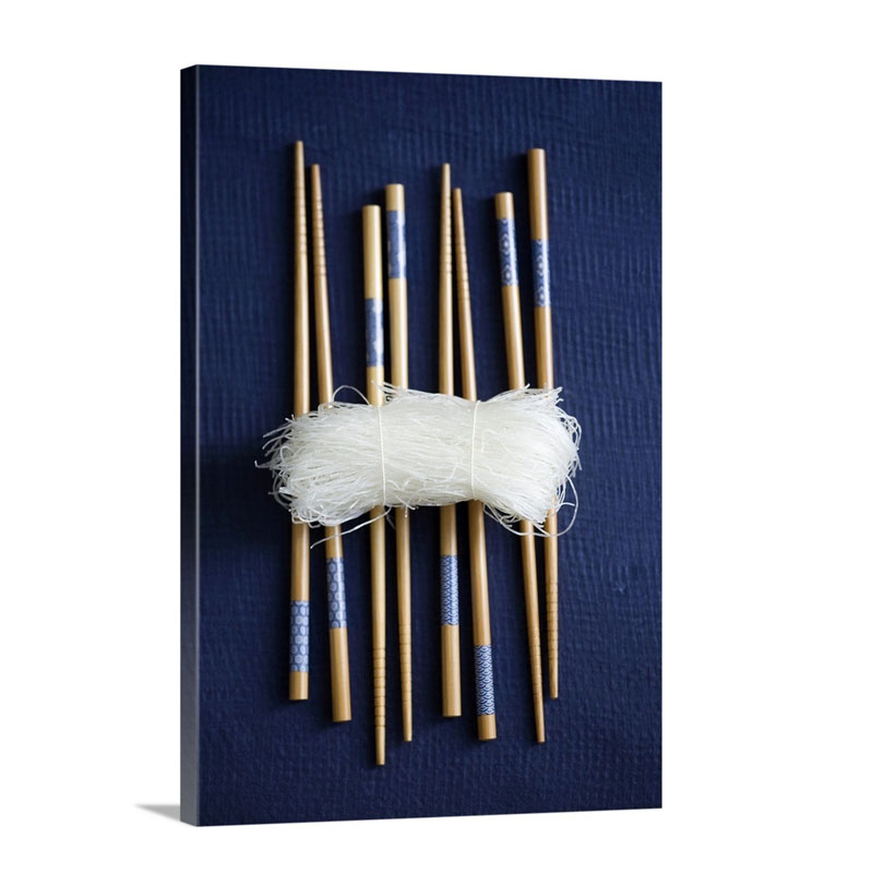 Glass Noodles And Chopsticks Wall Art - Canvas - Gallery Wrap