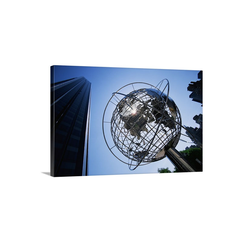 Globe Sculpture Trump Hotel New York City NY Wall Art - Canvas - Gallery Wrap