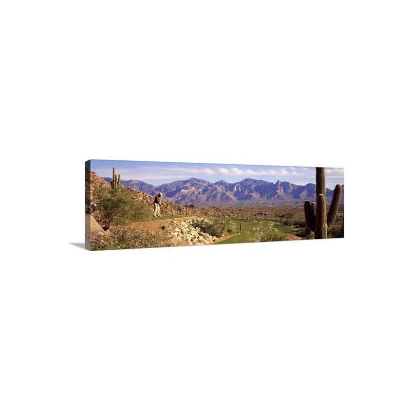 Golf Course Tucson AZ Wall Art - Canvas - Gallery Wrap