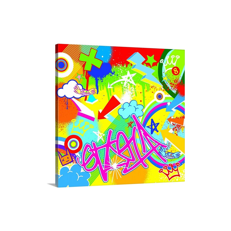 Graffiti Pop Art Wall Art - Canvas - Gallery Wrap