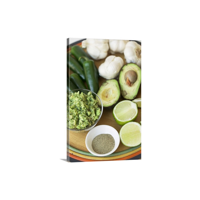 Guacamole And Ingredients Wall Art - Canvas - Gallery Wrap