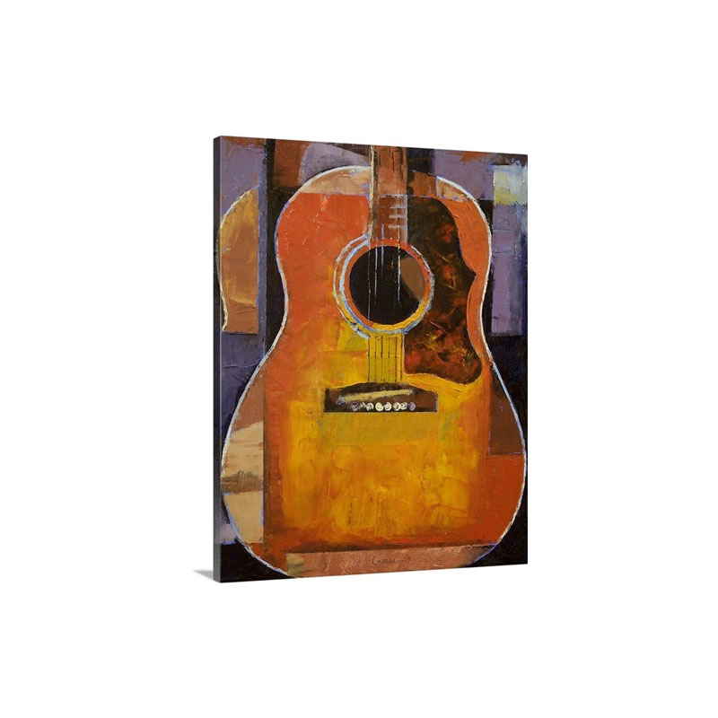 Guitar Painting Wall Art - Canvas - Gallery Wrap