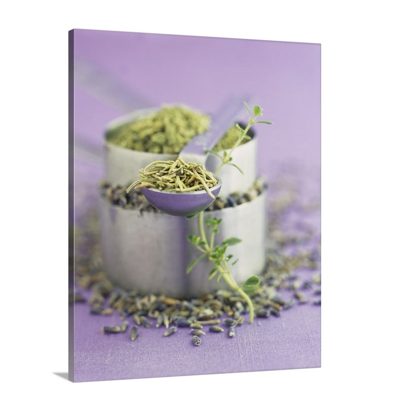 Herbs Du Provence Lavender Thyme Rosemary And Fennel Wall Art - Canvas - Gallery Wrap