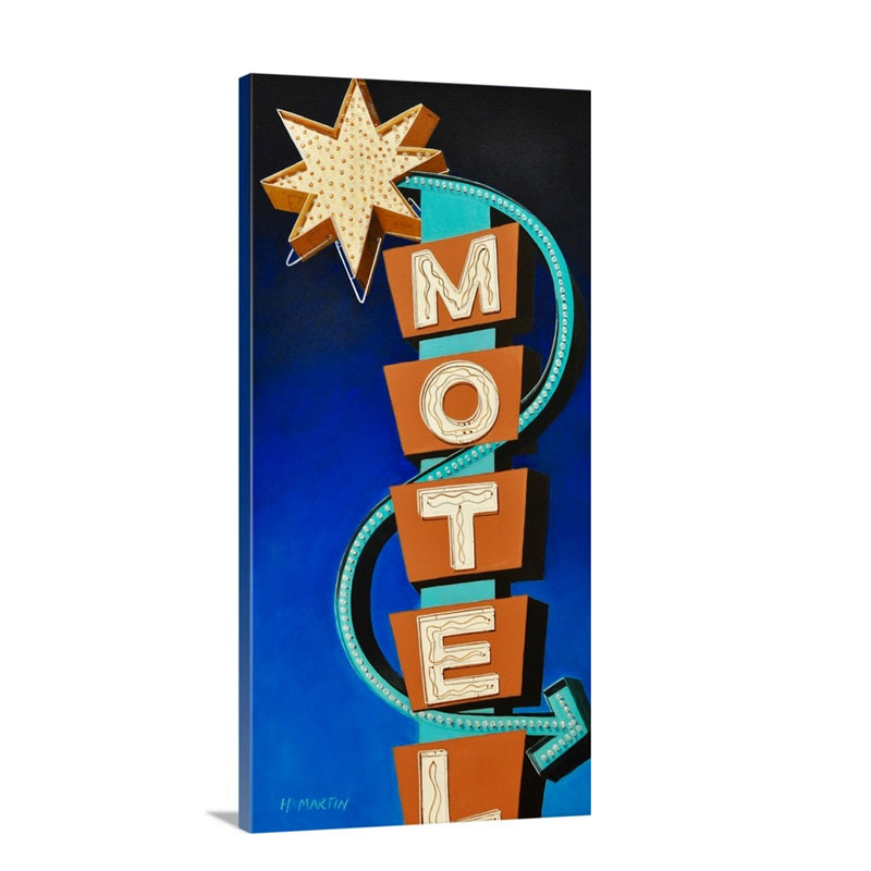 Hotel Motel Wall Art - Canvas - Gallery Wrap