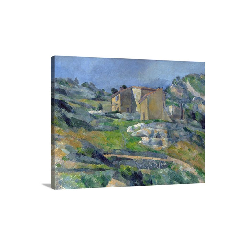 Houses In Provence The Riaux Valley Near L'Estaque By Paul Cezanne Wall Art - Canvas - Gallery Wrap