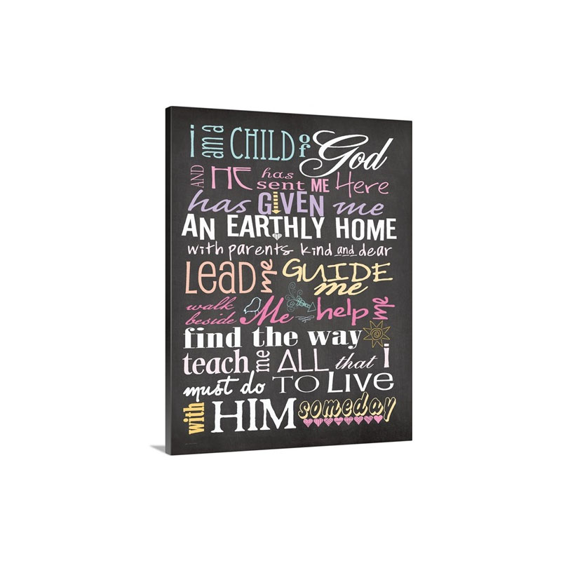 I Am A Child Of God Wall Art - Canvas - Gallery Wrap