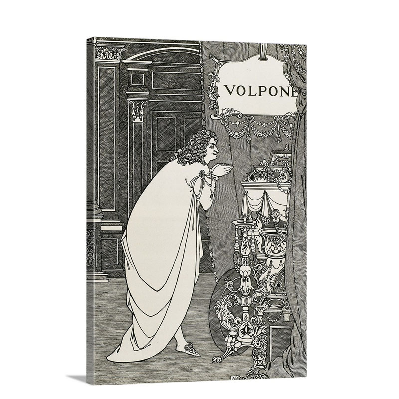 Illustration Of The Front Page Volpone Wall Art - Canvas - Gallery Wrap