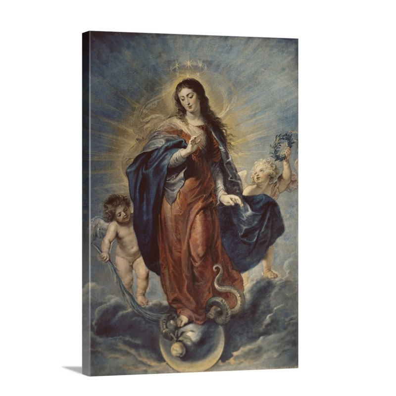 Immaculate Conception 1628 29 By Peter Paul Rubens Prado Museum Madrid Wall Art - Canvas - Gallery Wrap
