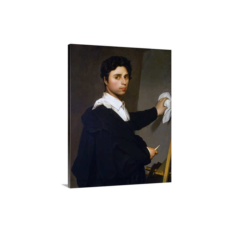 Ingres As A Young Man By Gustave Hequet Wall Art - Canvas - Gallery Wrap