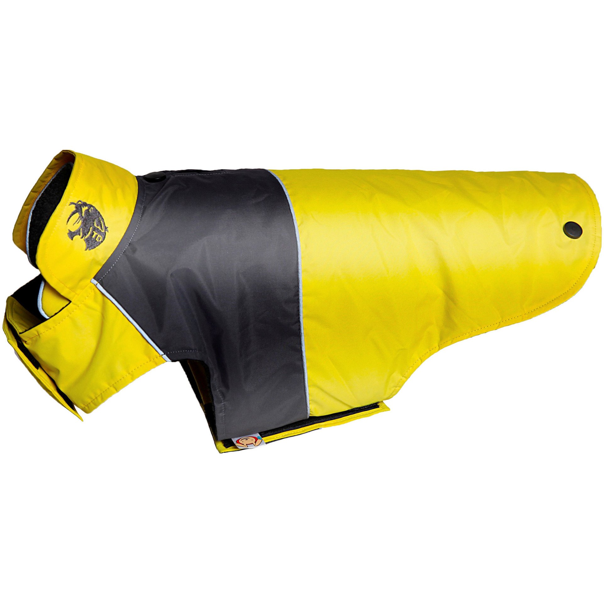 Touchdog Lightening-Shield Waterproof 2-in-1 Convertible Dog Jacket w/ Blackshark Technology