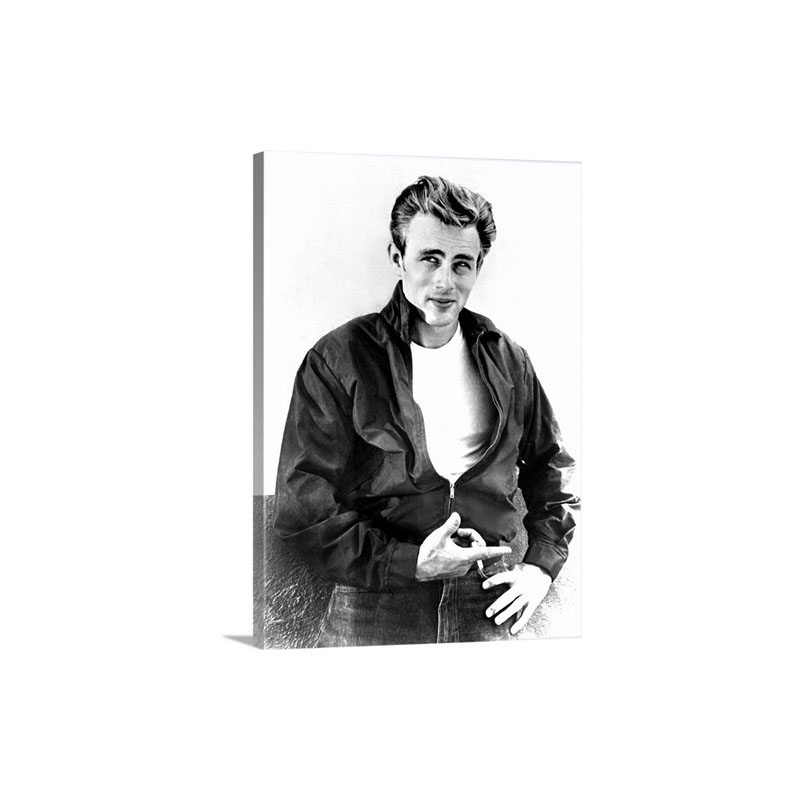 James Dean In Rebel Without A Cause  Vintage Publicity Photo Wall Art - Canvas - Gallery Wrap