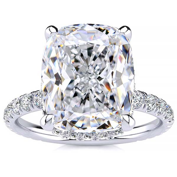 Jenny Moissanite Ring - White Gold