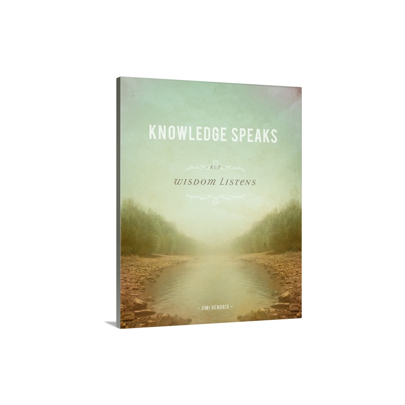 Knowledge Speaks - Vanvas - Gallery Wrap