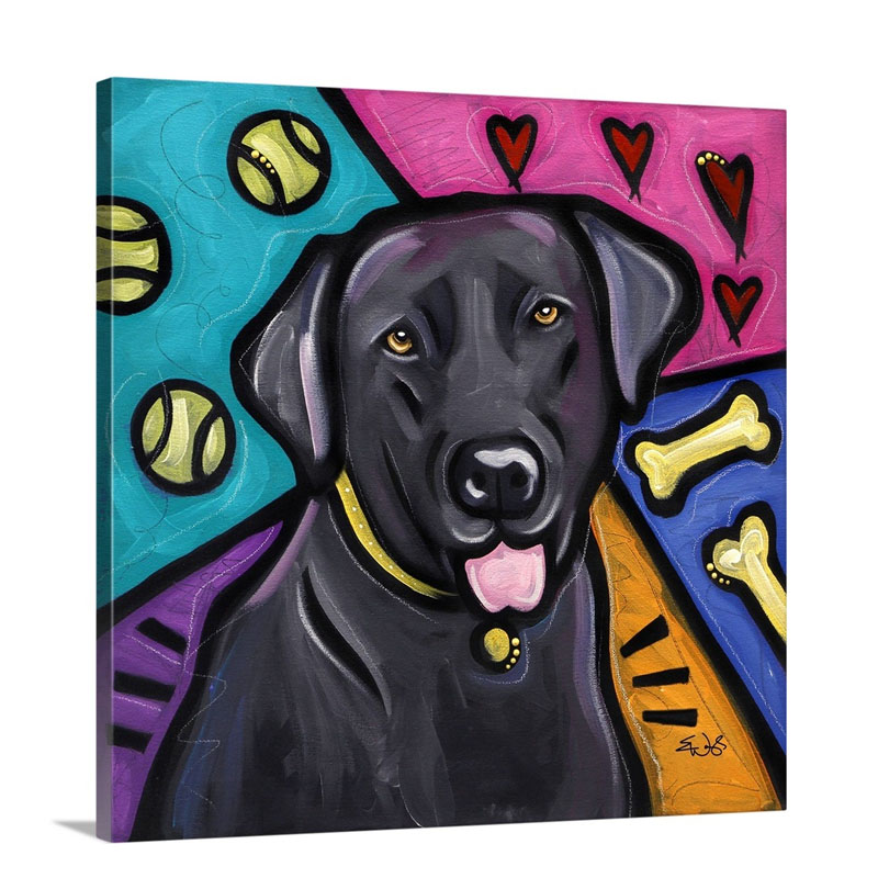 Labrador Retriever Pop Art Wall Art - Canvas - Gallery Wrap