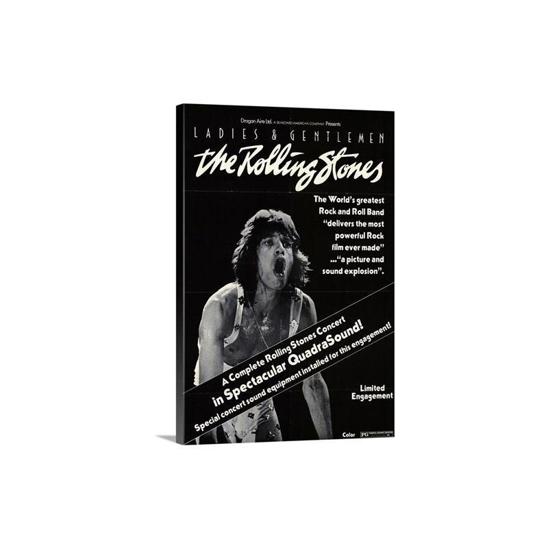 Ladies And Gentlemen The Rolling Stones 1974 Wall Art - Canvas - Gallery Wrap