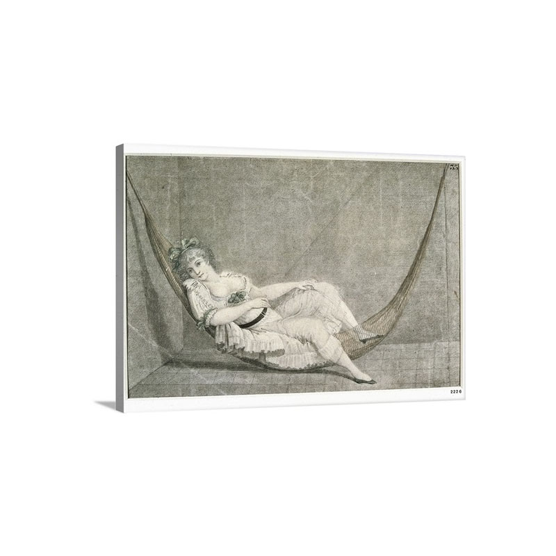 Lady From Panama On A Sun Lounger Expedition Of Malaspina 1789 94 Wall Art - Canvas - Gallery Wrap