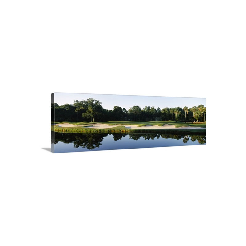 Lake In A Golf Course Kiawah Island Golf Resort Kiawah Island Charleston County South Carolina Wall Art - Canvas - Gallery Wrap