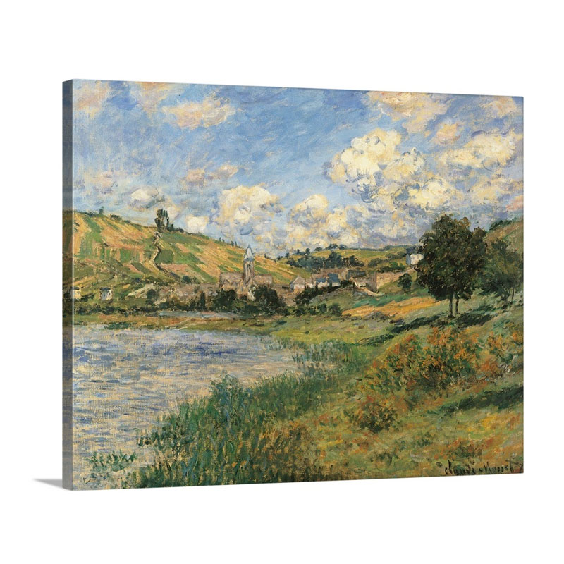 Landscape Vetheuil By Claude Monet 1879 Musee D'Orsay Paris France Wall Art - Canvas - Gallery Wrap