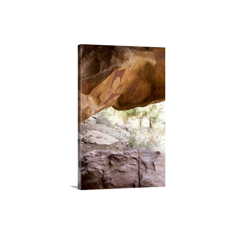 Las Geel Rock Paintings Of Cows Wall Art - Canvas - Gallery Wrap