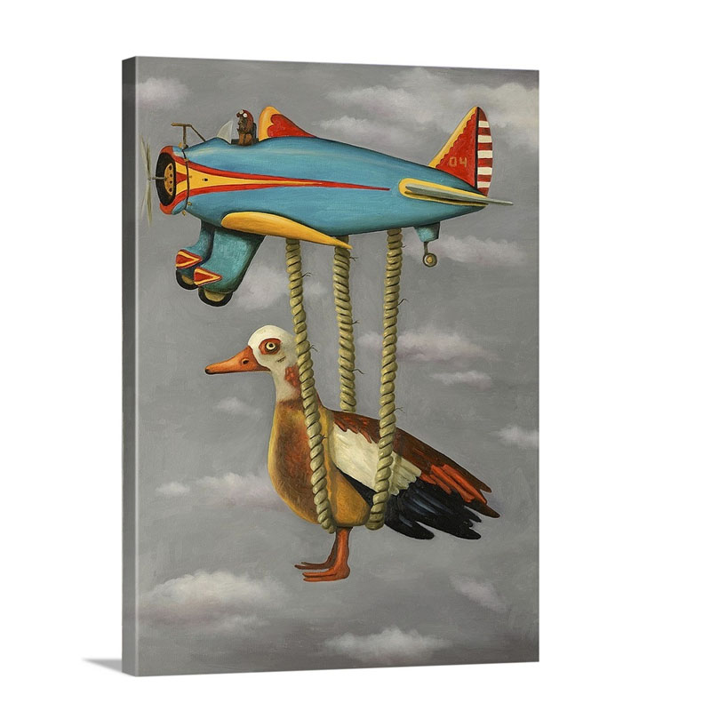 Lazy Bird Wall Art - Canvas - Gallery Wrap