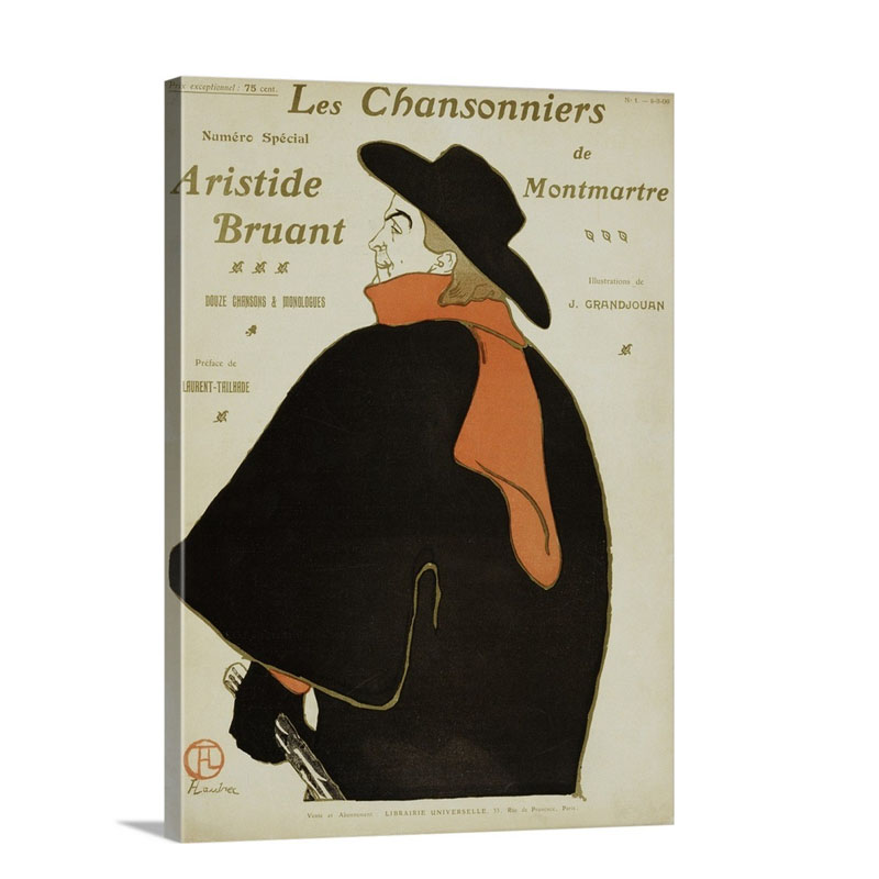 Les Chansonniers Poster By Henri De Toulouse Lautrec Wall Art - Canvas - Gallery Wrap