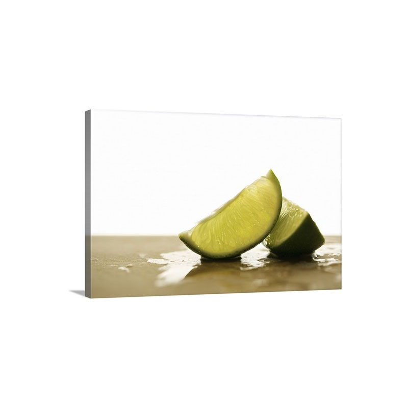 Lime Wedges Wall Art - Canvas - Gallery Wrap