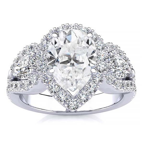 Lisa Diamond Ring - White Gold