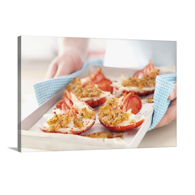 Lobster Au Gratin Wall Art - Canvas - Gallery Wrap