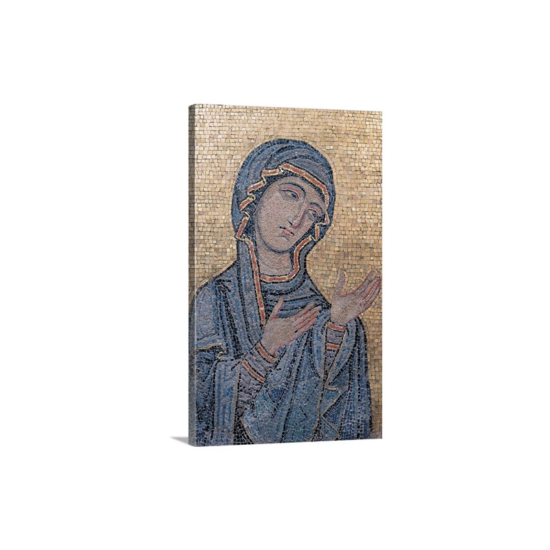 Madonna Advocata Mosaic By Unknown Artist 12Th C Palermo Italy Wall Art - Canvas - Gallery Wrap