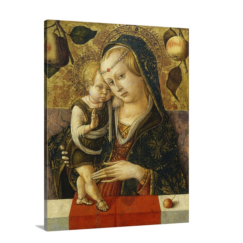 Madonna And Child C 1490 Wall Art - Canvas - Gallery Wrap