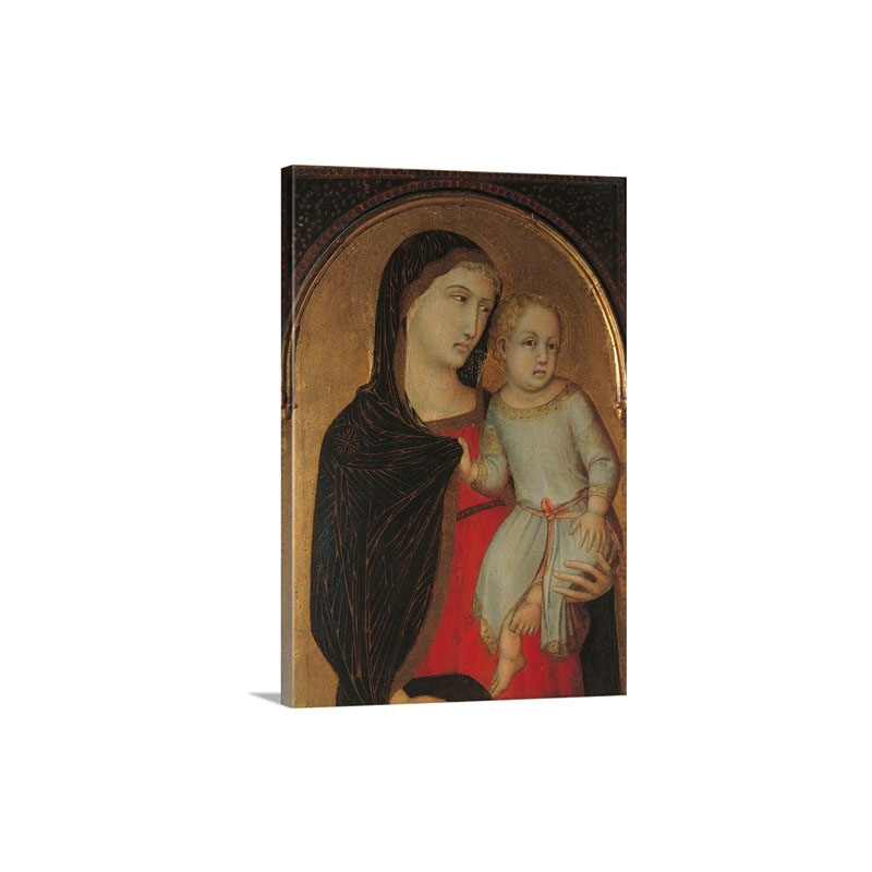 Madonna And Child By Pietro Lorenzetti After 1340 Palazzo Vecchio Florence Italy Wall Art - Canvas - Gallery Wrap