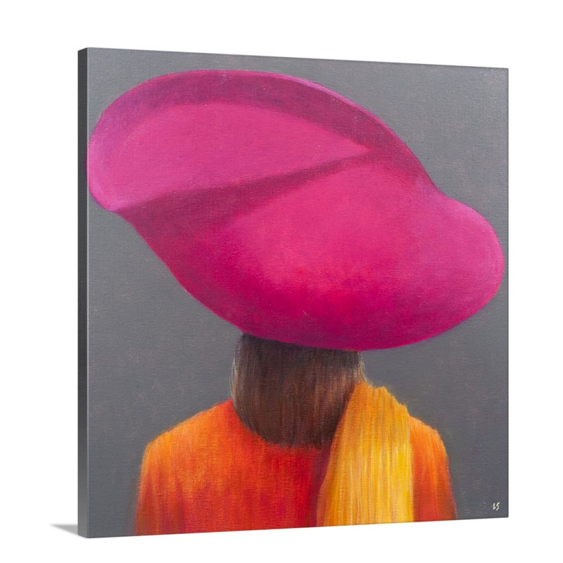 Magenta Hat Saffron Jacket 2014 Wall Art - Canvas - Gallery Wrap