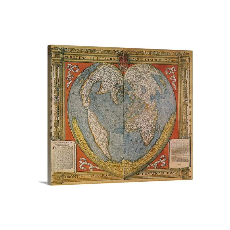 Map Of 1536 Wall Art - Canvas - Gallery Wrap