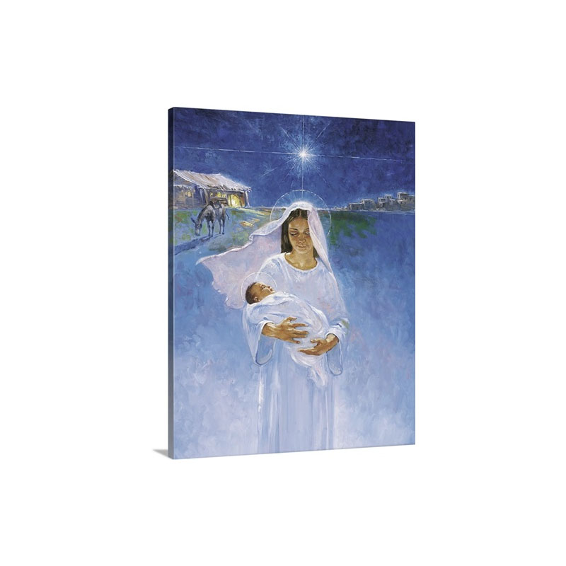 Mary With Jesus Wall Art - Canvas - Gallery Wrap