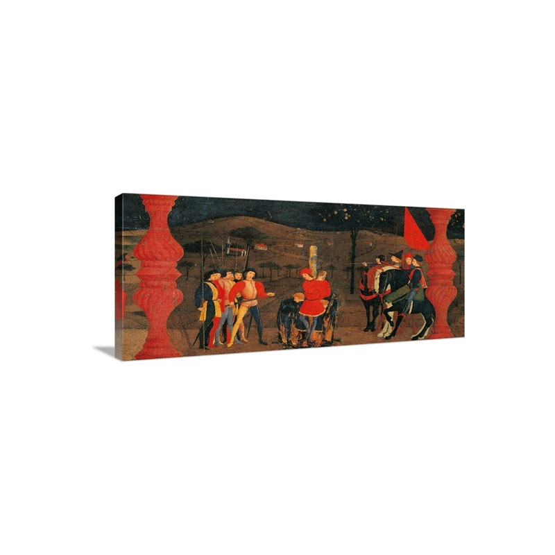 Massacre Of The Innocents Miracle Of The Profaned Host By Paolo Uccello 1465 1468 Wall Art - Canvas - Gallery Wrap