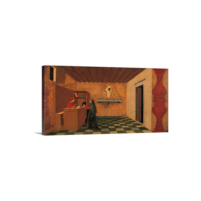 Massacre Of The Innocents Miracle Of The Profaned Host By Paolo Uccello 1465 1468 Wall Art - Canvas - Gallery Wrap